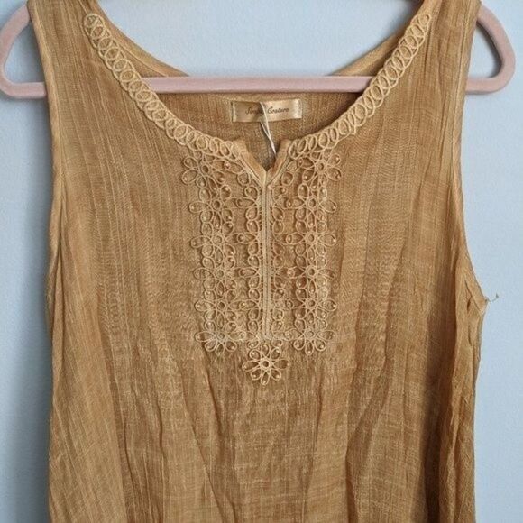 Simply Couture Boho Cotton Blend Dress Sz S - Picture 4 of 6